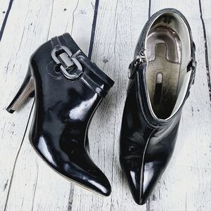TED BAKER | patent leather pointed toe  high heel ankle boots booties